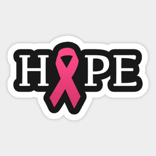 Hope pink ribbon-women Sticker